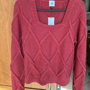 Cabi  Square Neck Pullover Muloberry Color, NWT, Size M